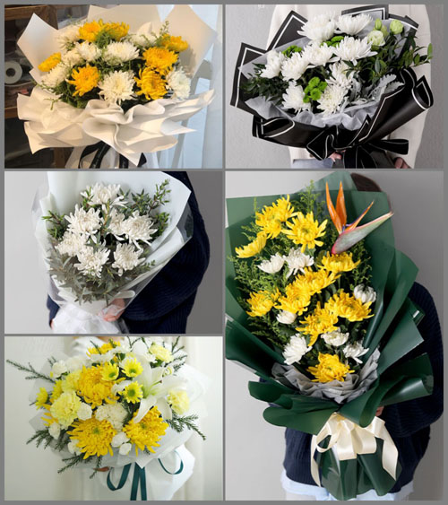江苏常州钟楼区永红街道白事花束代送